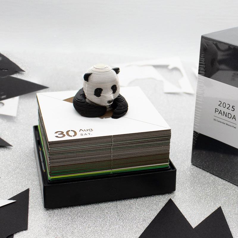 2025 Giant Panda Creative Hand-tear Calendar - No doubt desktop