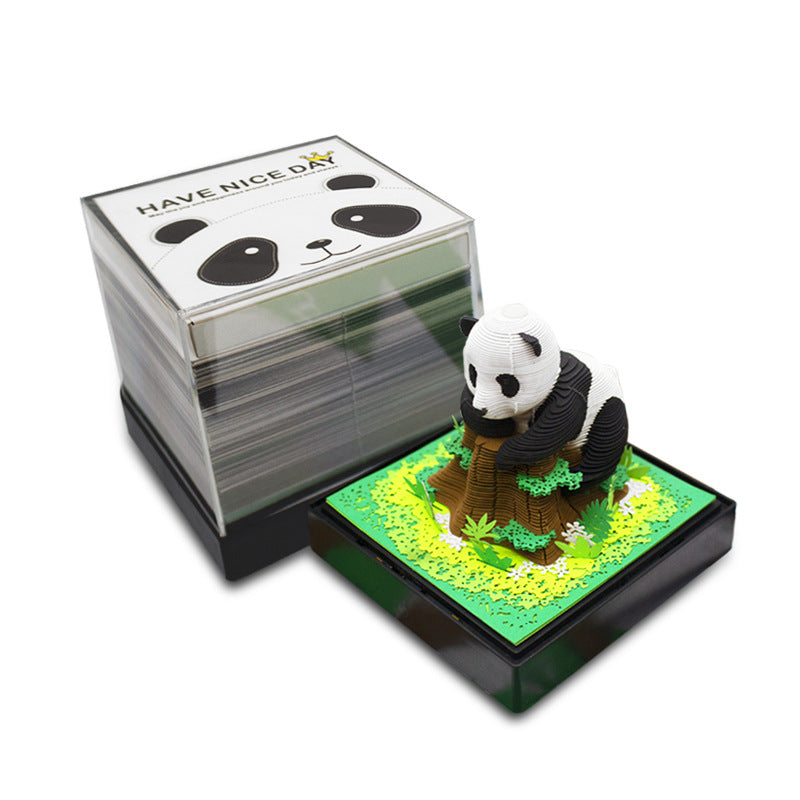 2025 Giant Panda Creative Hand-tear Calendar - No doubt desktop